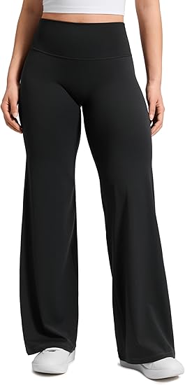 Softretch No Front Seam Wide Leg Pants 28''/ 30''/ 32" for Women - High Waist Yoga Lounge Buttery Soft Comfy Casual